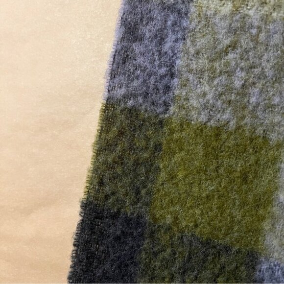 Aritzia | Wilfred Free Geneva Scarf Wool Checked Plaid Fringe One Size - Picture 6 of 7